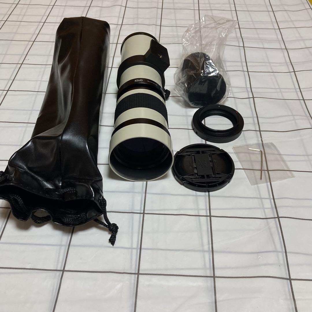 望遠レンズ、420‑800mm F8.3‑16手動集束ズーム