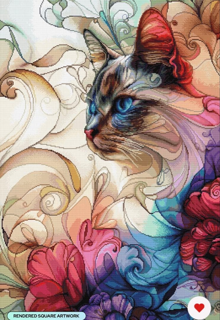 【完売品】ダイヤモンドアートクラブ　Rolo the Ragdoll Cat