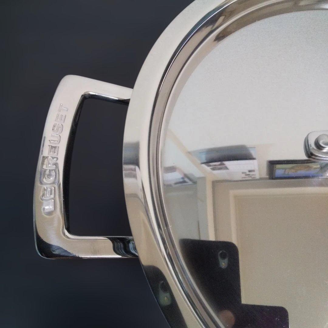 LE CREUSET ル・クルーゼ ステンレス蓋付き両手鍋 6L