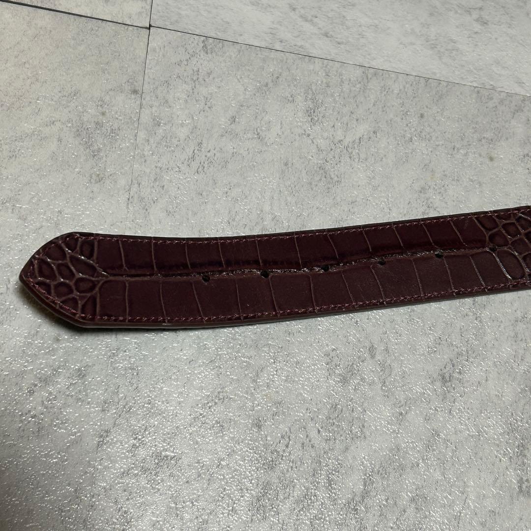 小物 MERTRA Alligator Skin Belt (BROWN) S-M