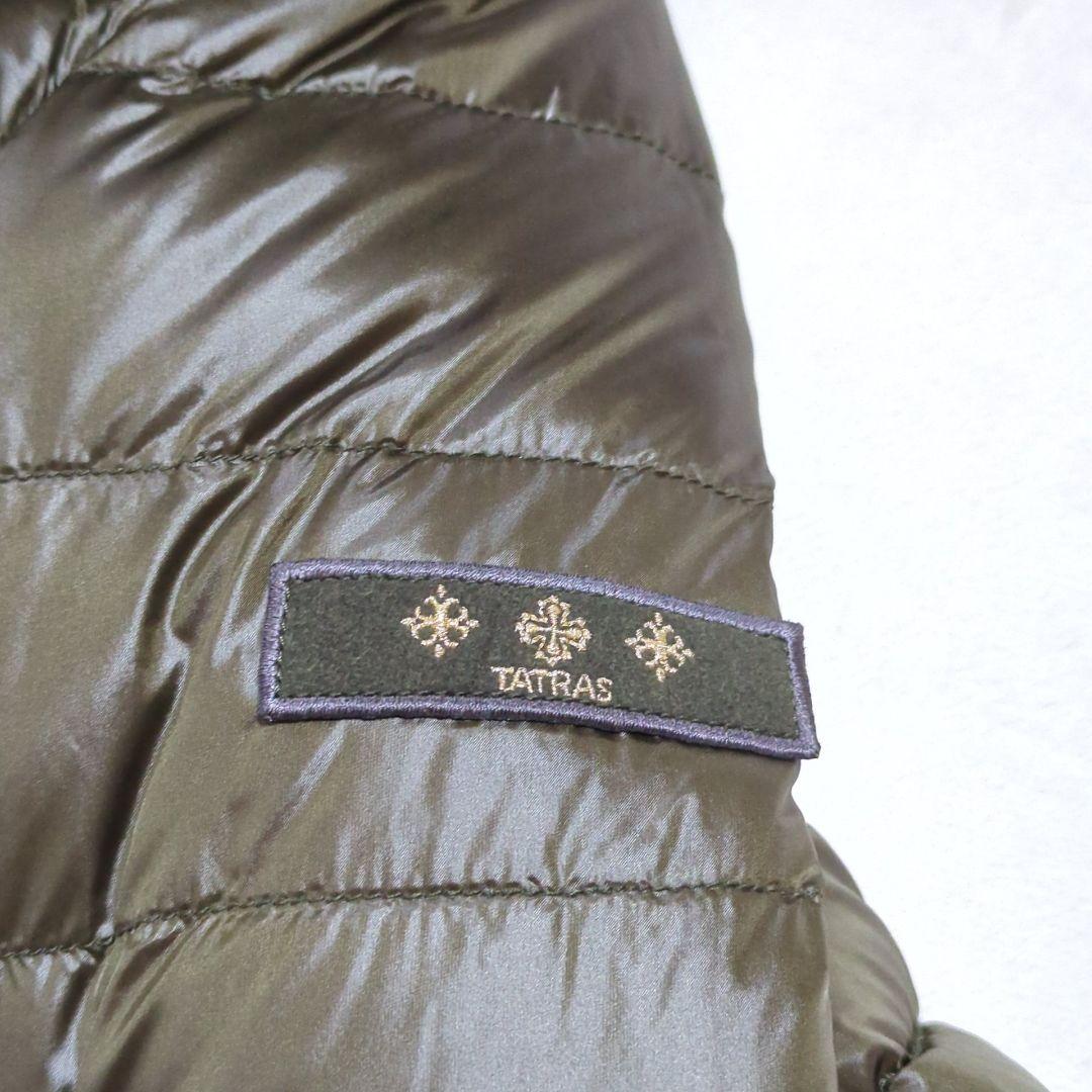 極美品 2 タトラス CARINA リバーシブル カモフラ ダウンコート ファー