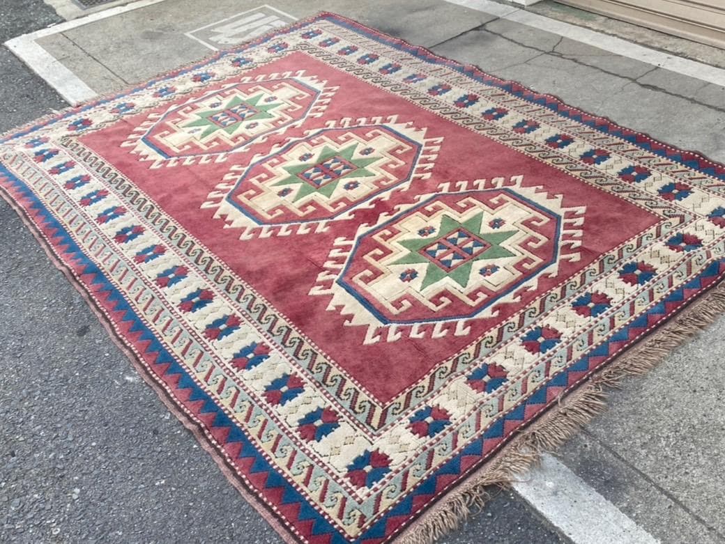 A644♠️キリム ラグ カーペット 絨毯 1600×2400