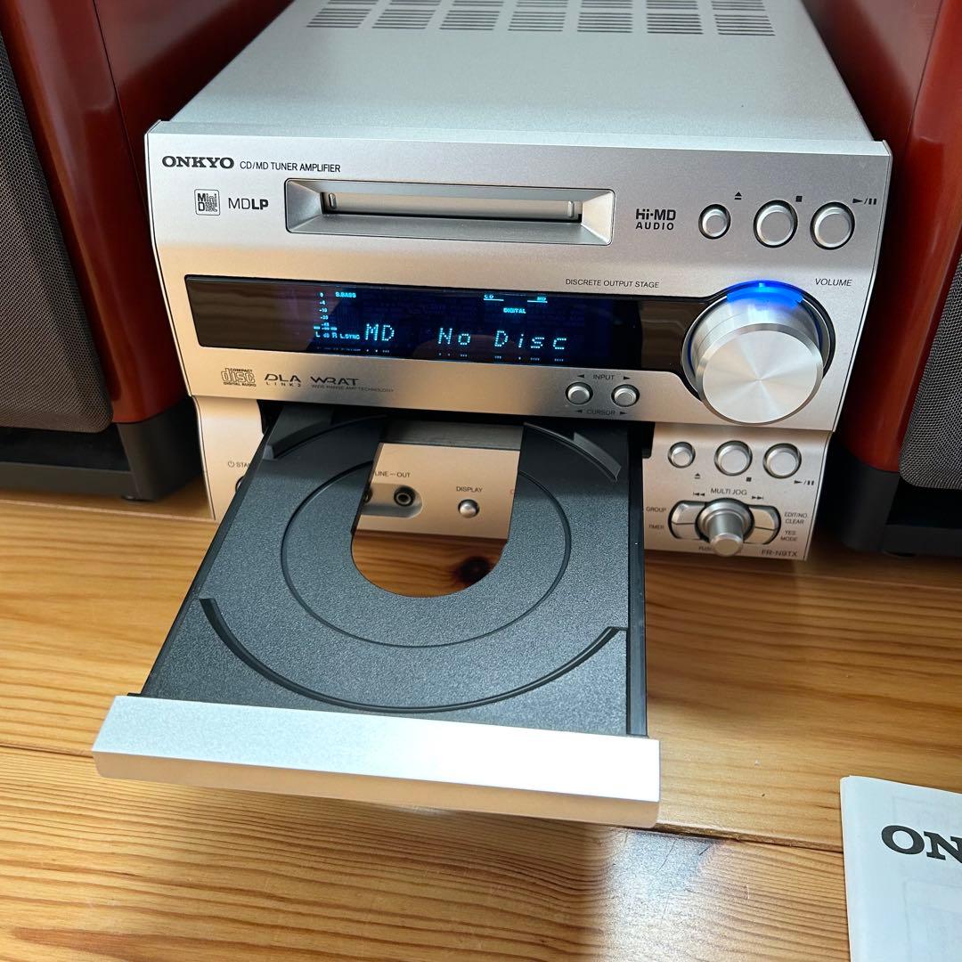 ONKYO CD/MDコンポ FR-N9TX インシュレーター付き D-N9TX