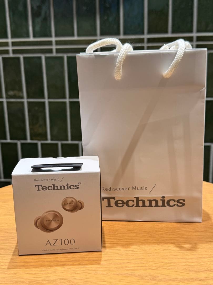 【新品】Technics ワイヤレスイヤフォン EAH-AZ100 新色ゴールド