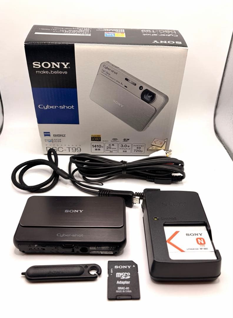 SONY Cyber-shot DSC-T99 黒 デジカメ 箱・付属品完備