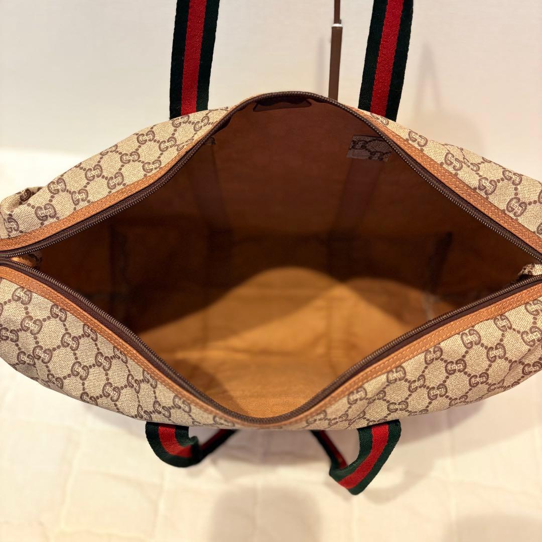 【良品】GUCCI グッチ GG ボストンバッグ プラス オールドグッチ