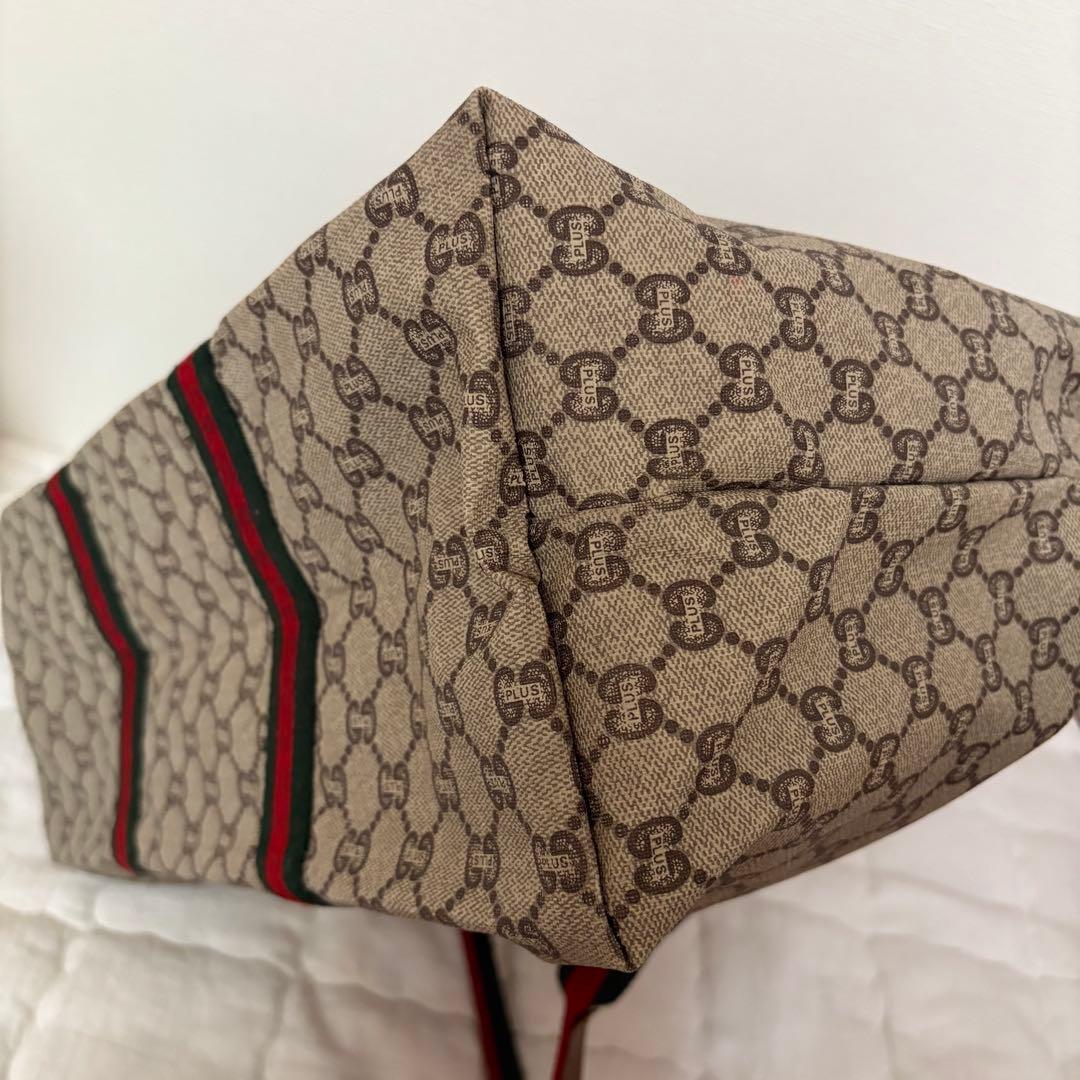 【良品】GUCCI グッチ GG ボストンバッグ プラス オールドグッチ