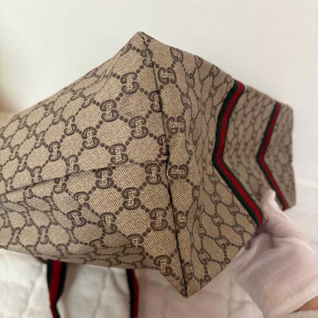 【良品】GUCCI グッチ GG ボストンバッグ プラス オールドグッチ