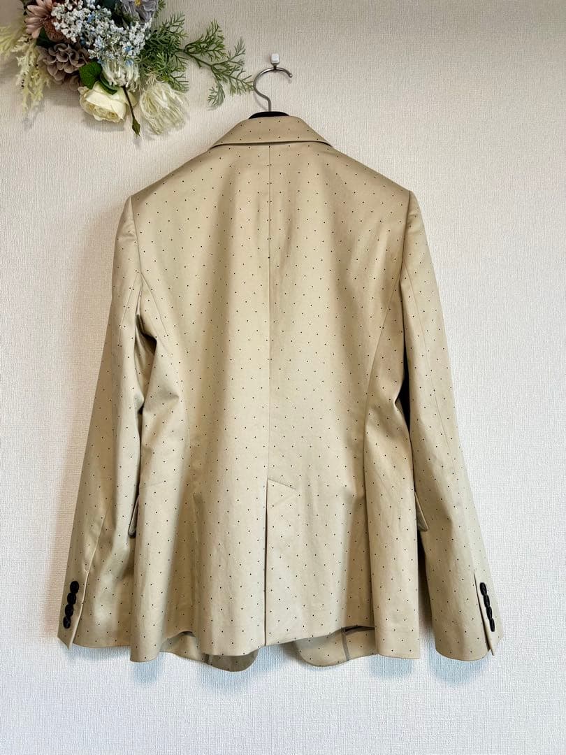 【希少】Paul Smith ポールスミス ベージュ ドット柄 上下スーツ 9号