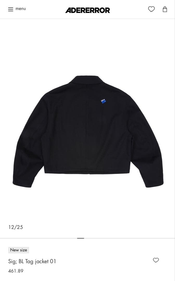 Ader Error Sig; BL Tag jacket 01 ジャケット