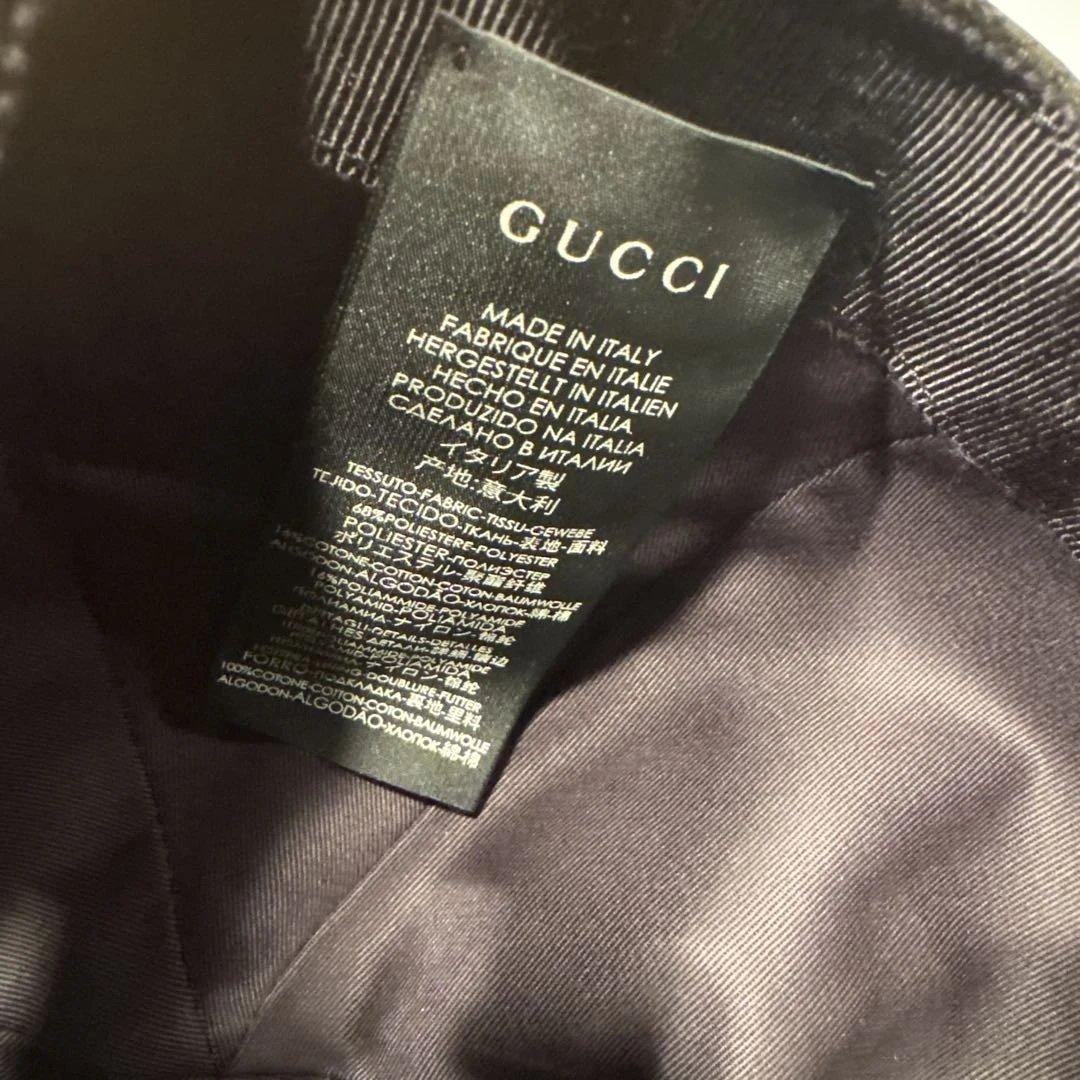 【新品未使用品】GUCCI ベースボールキャップ　ブラック