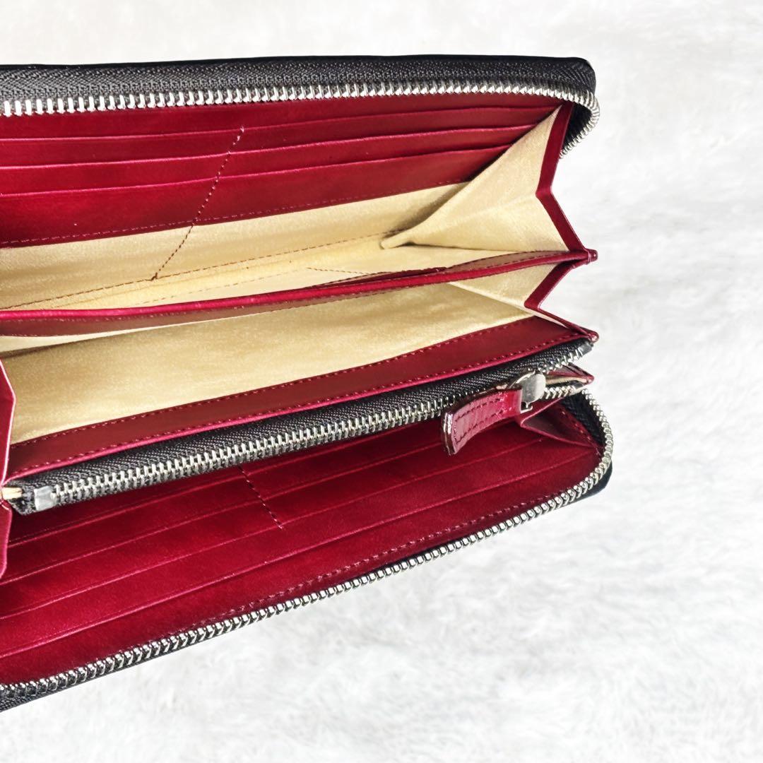 FUJITAKA フジタカ コードバン 長財布 ラウンドファスナー 本革 職人技