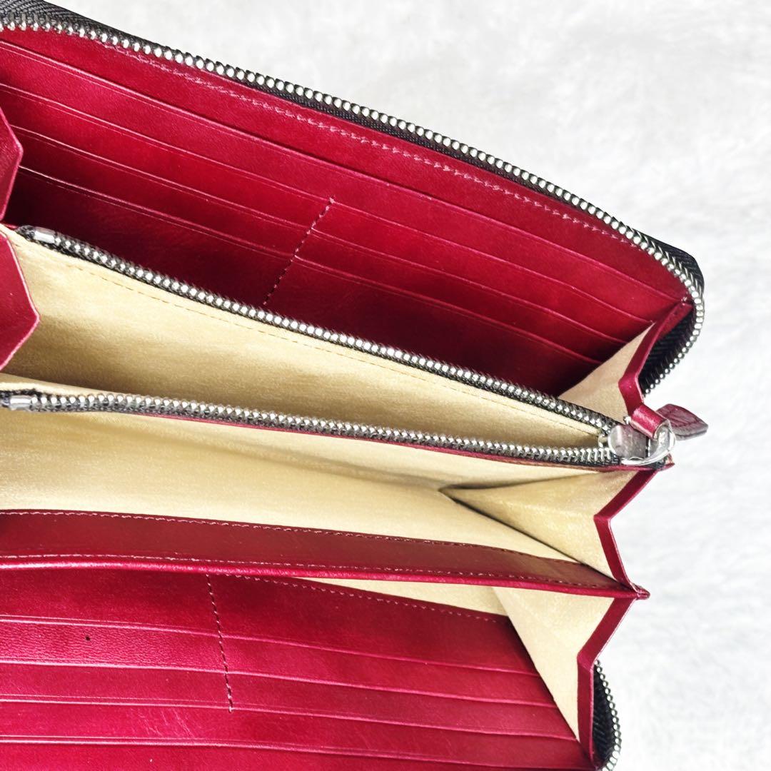 FUJITAKA フジタカ コードバン 長財布 ラウンドファスナー 本革 職人技