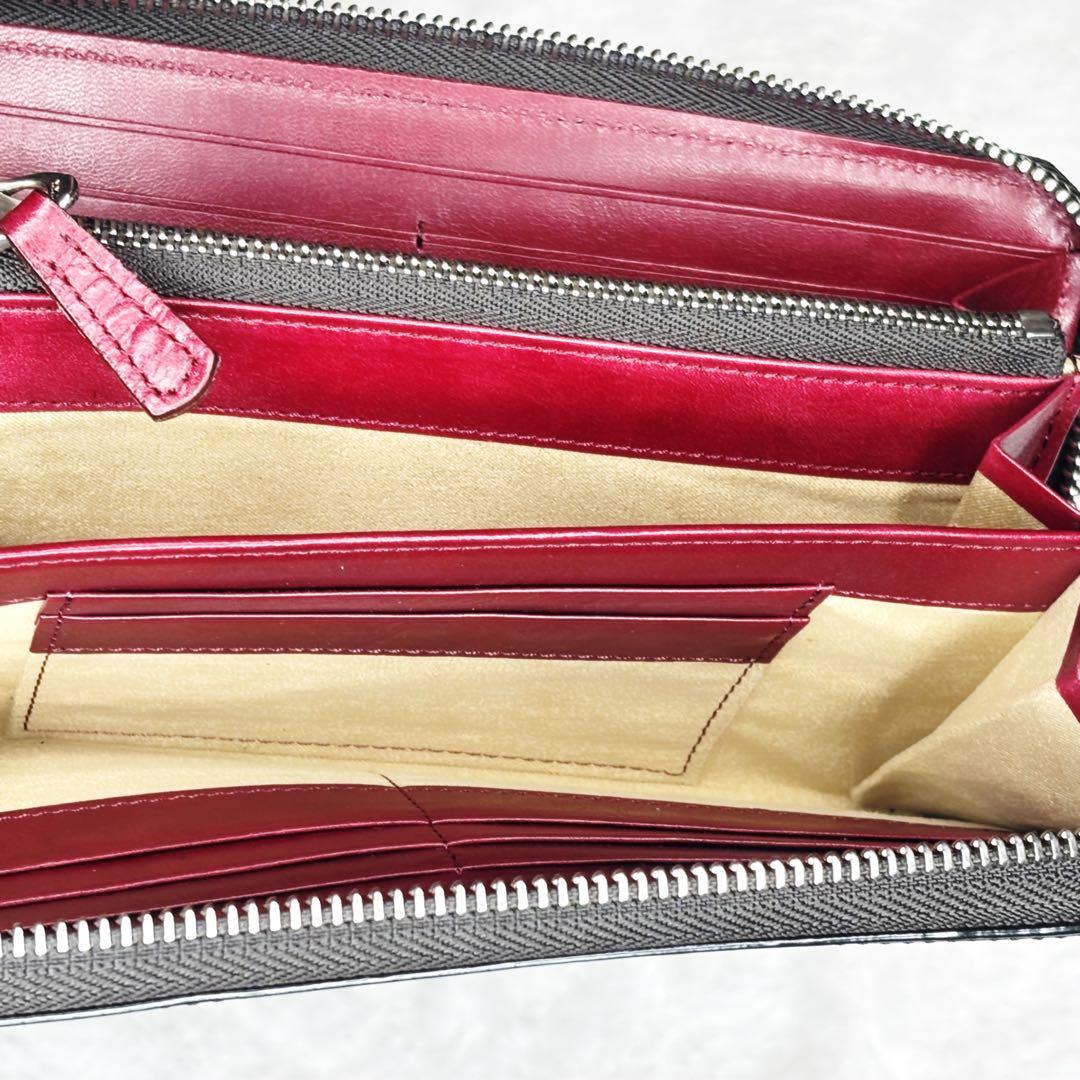 FUJITAKA フジタカ コードバン 長財布 ラウンドファスナー 本革 職人技