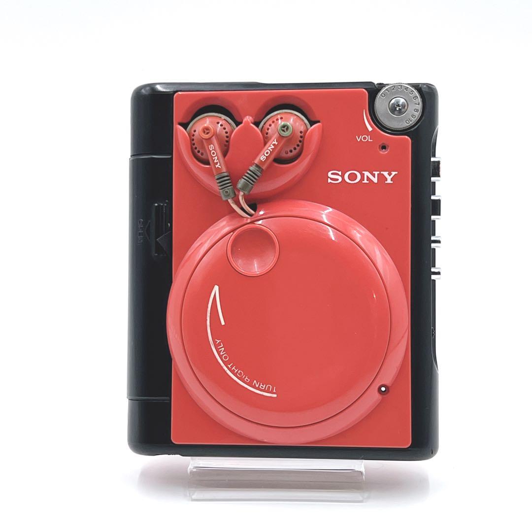 【通電OK・希少色】 SONY WM-51 カセットウォークマン　レッド
