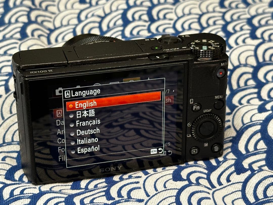 SONY Cyber-shot RX100 VI M6 英語(ENG)対応