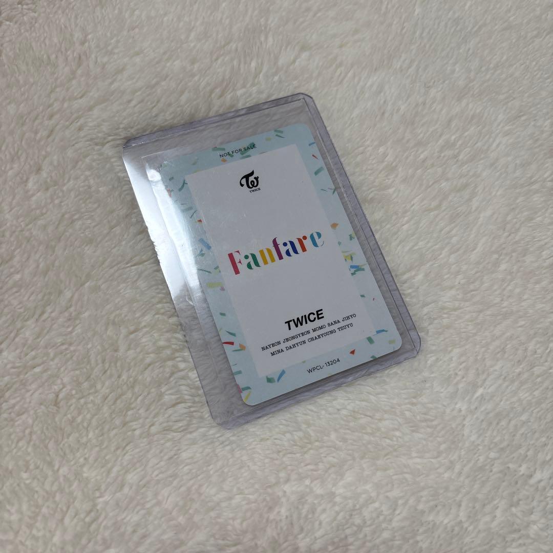 fanfare TWICE サナ onceJAPAN盤 ハイタッチ券 トレカ