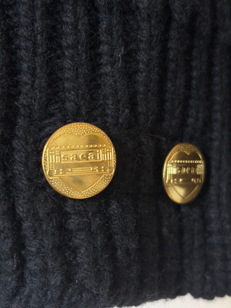 sacai Carhartt WIP ニット プルオーバー デトロイト 黒 02