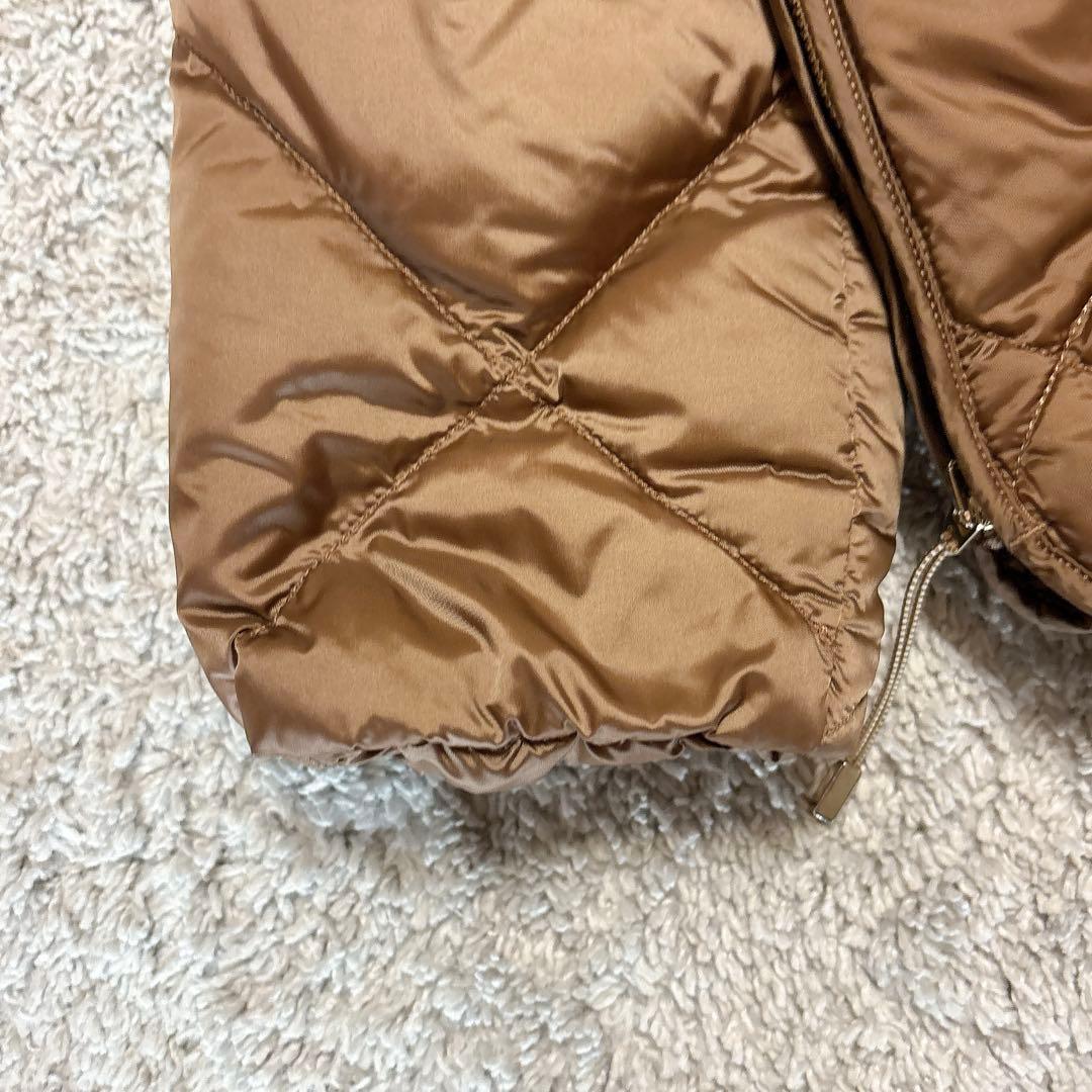 【美品】マックスマーラTHE CUBEダウンジャケット　キルティングブロンズ40