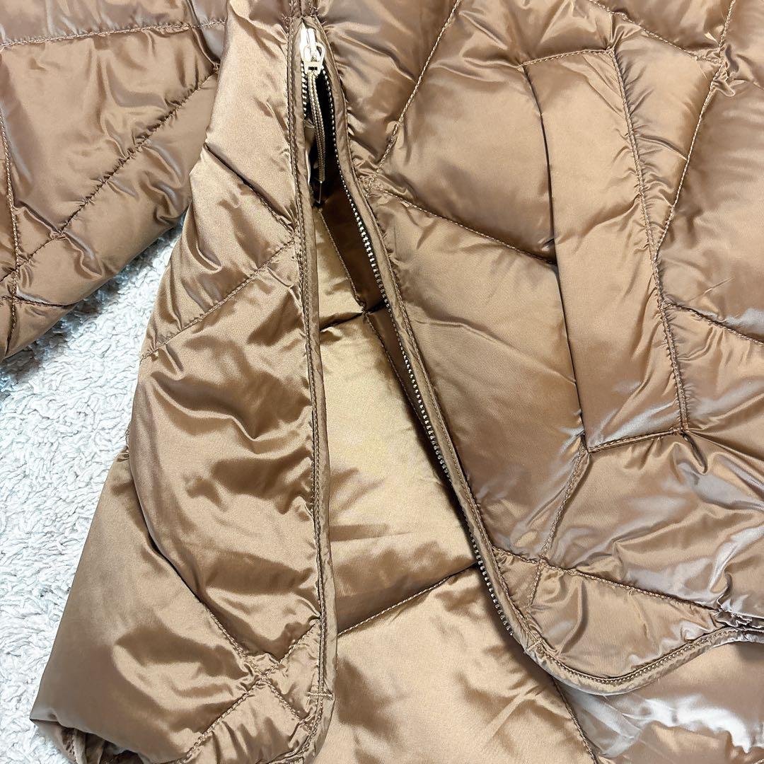 【美品】マックスマーラTHE CUBEダウンジャケット　キルティングブロンズ40