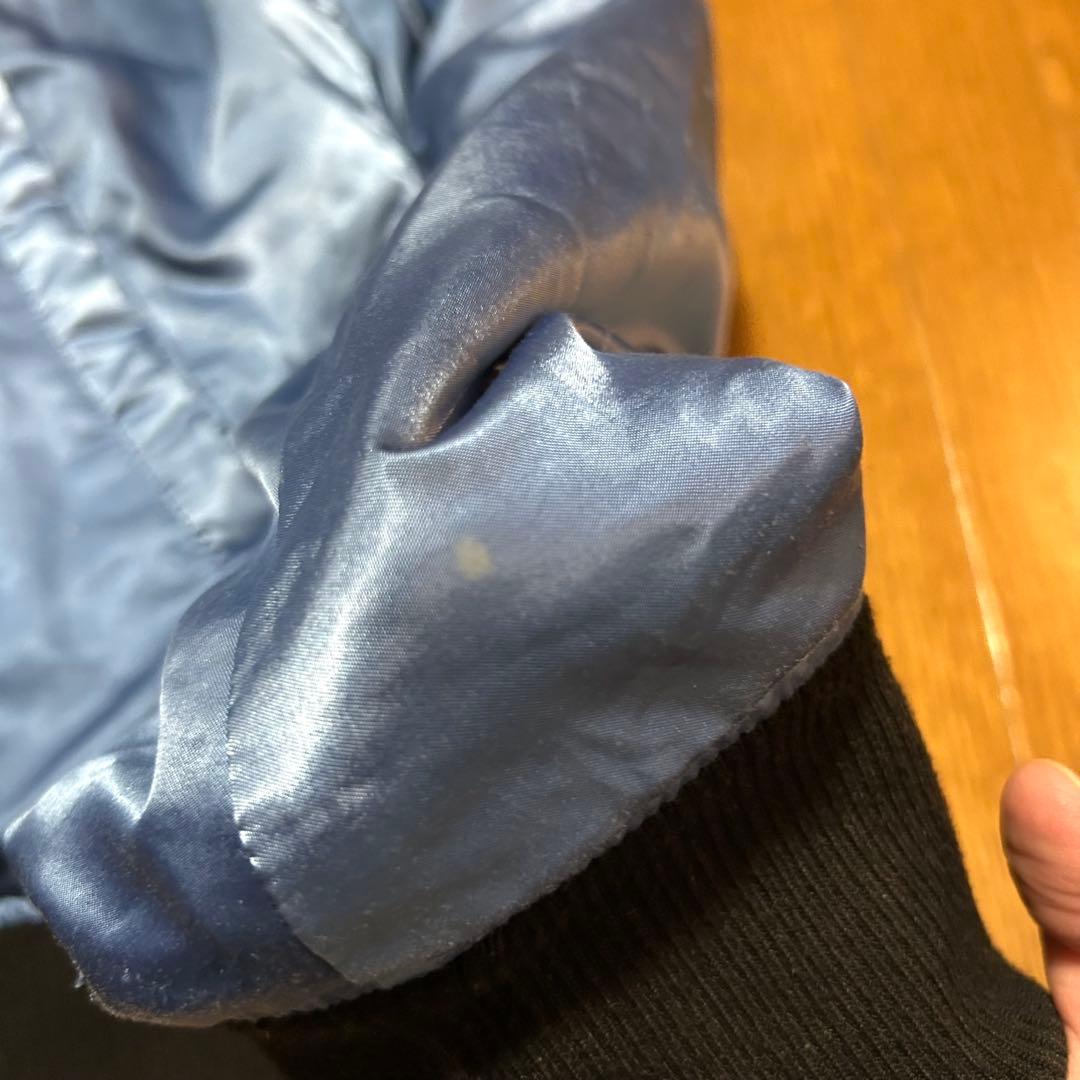 Lサイズ！DIESELディーゼル古着刺繍中綿ブルゾン スカジャン リバーシブル