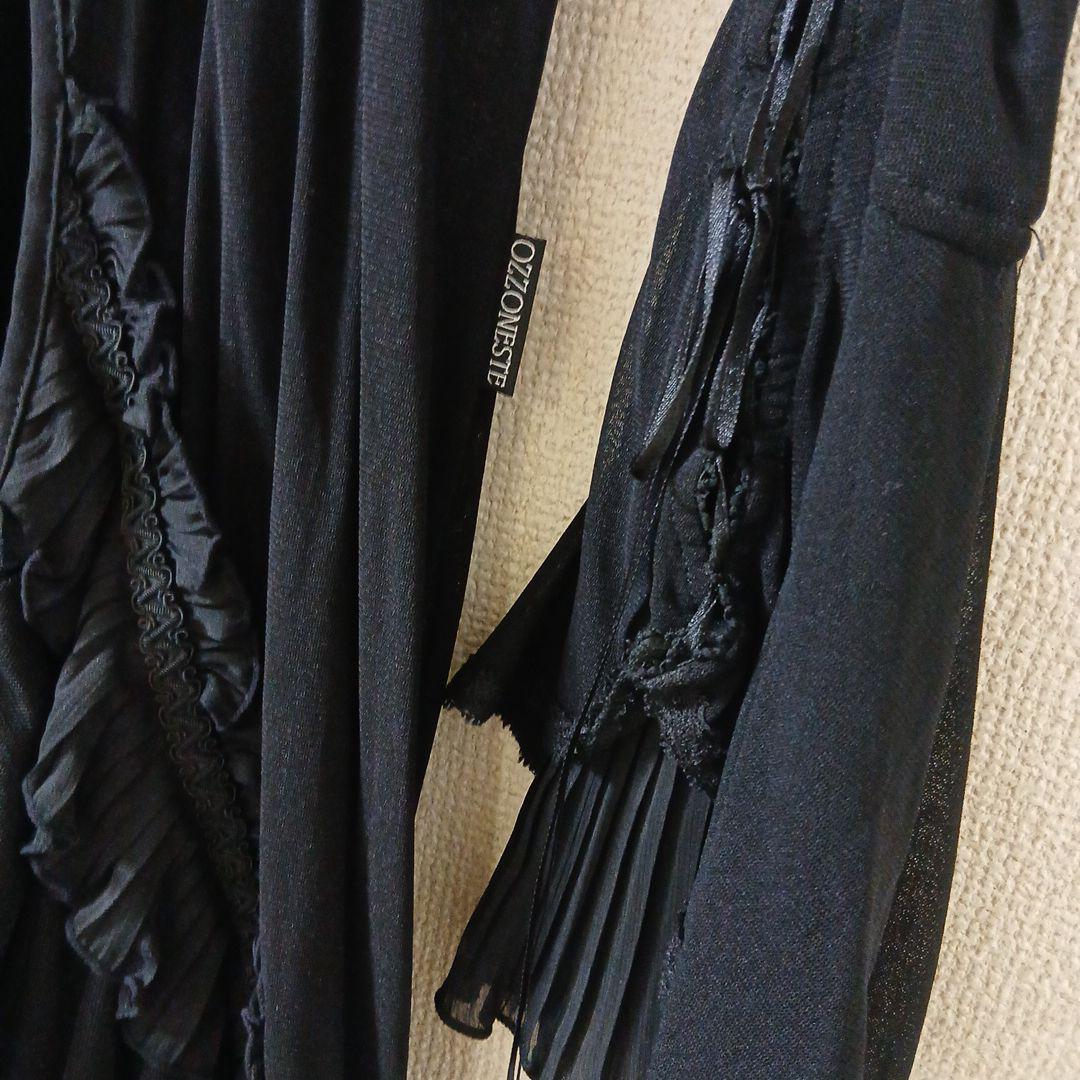 丸眼鏡さま専用♥️OZZONESTE♥️コルセット編み上げフリルドレス風カーデ