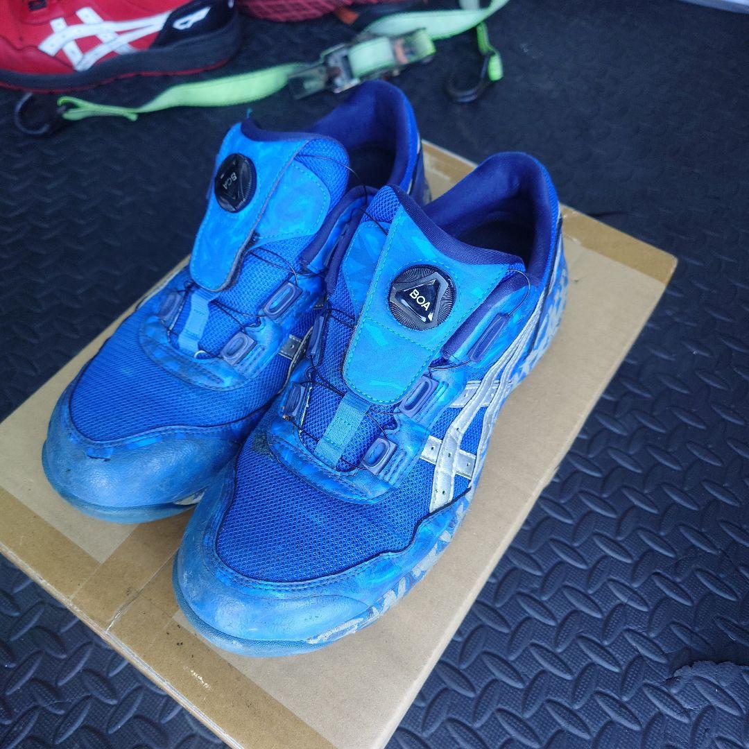 限定 アシックス 安全靴 ウィンジョブ CP209 BLUE BOA 27cm