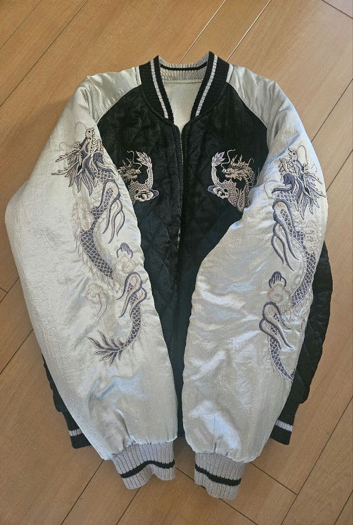 HOUND DOG/スカジャン/龍刺繍/サイズLARGE/実寸3L相当