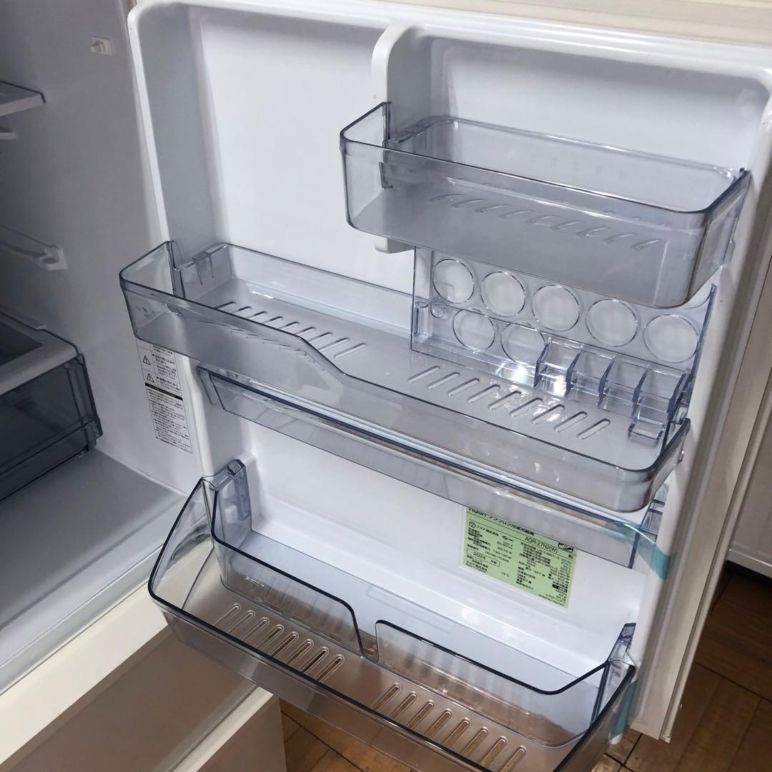 【美品】AQUA　ノンフロン冷凍冷蔵庫　AQR-27N2　2024年製　D