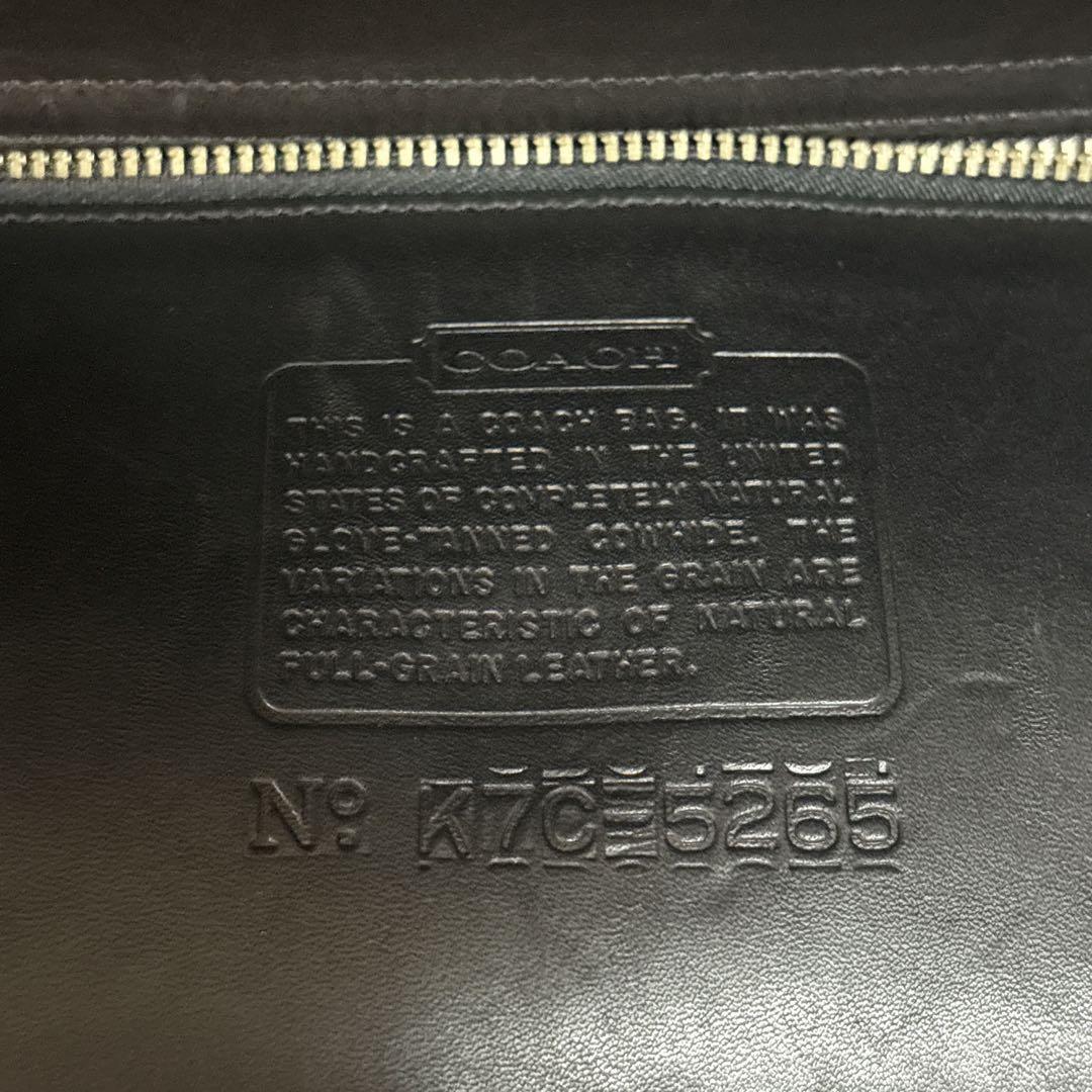 希少 COACH オールドコーチ ビジネスバッグ 2way 黒 USA 5265