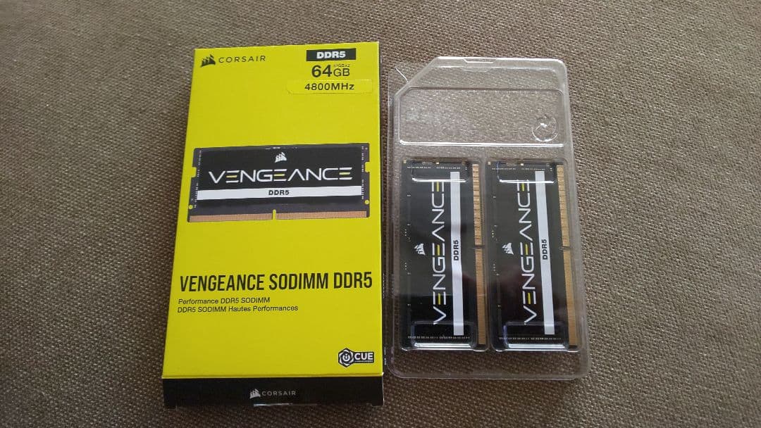 メモリー VENGEANCE DDR5 SODIMM 64GB(32GBx2)