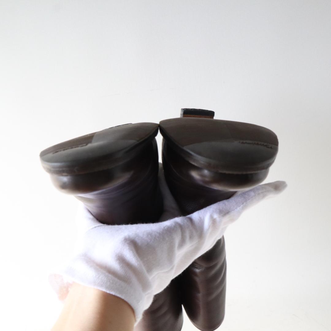 タニノクリスチー　マスミア　ショートブーツ　6cmヒール　37.5/24.5cm