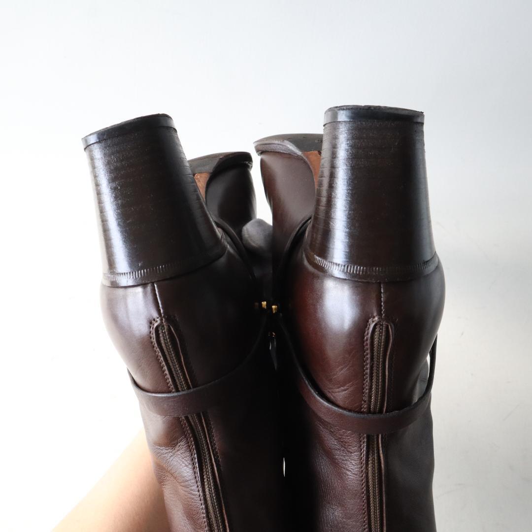 タニノクリスチー　マスミア　ショートブーツ　6cmヒール　37.5/24.5cm