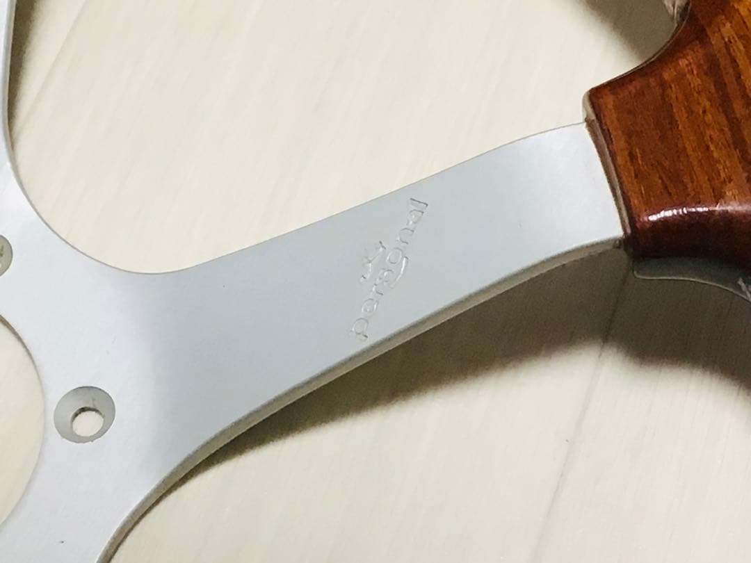 パーソナル 当時物 ウッドステアリング φ350 マホガニー 未使用/完品