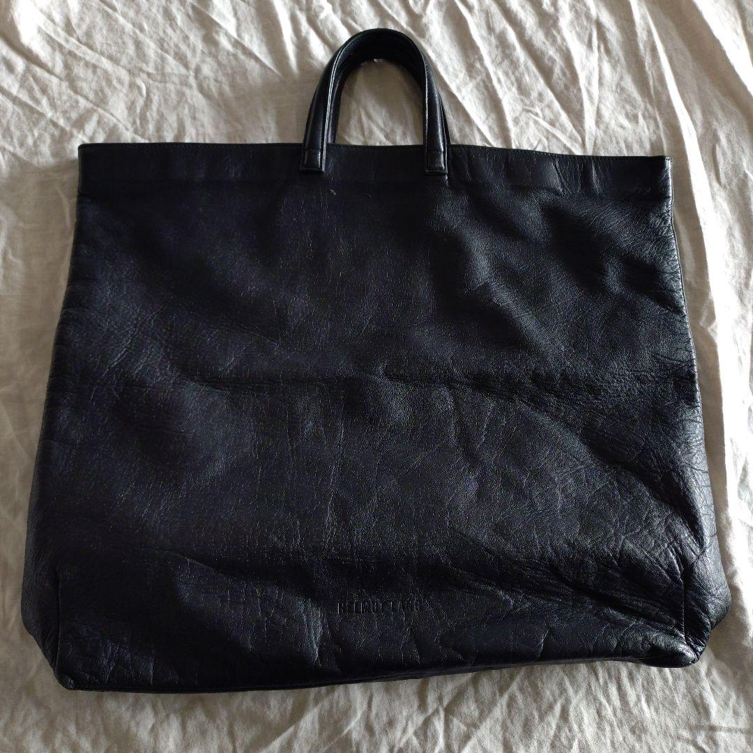 HELMUT LANG ヘルムートラング レザー ヘルメットバッグ　本人期