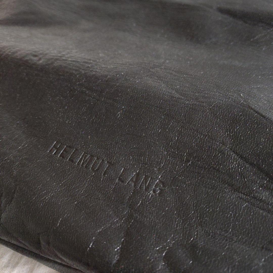 HELMUT LANG ヘルムートラング レザー ヘルメットバッグ　本人期