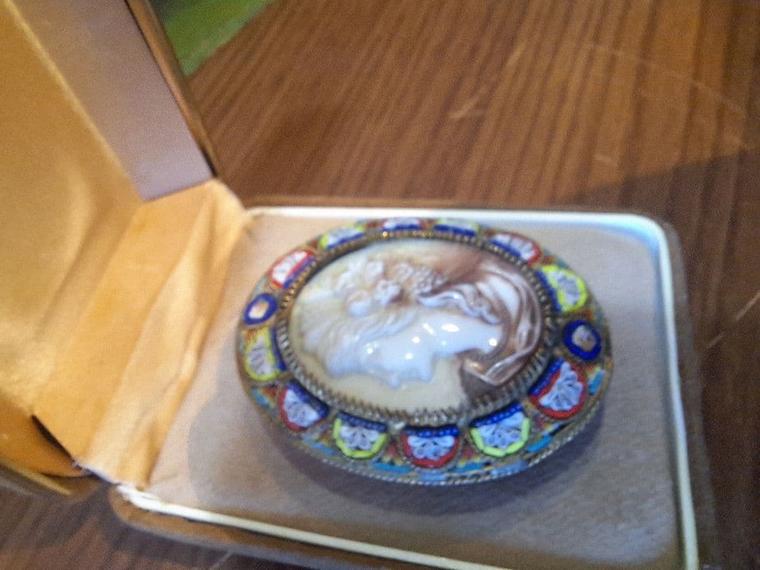 激レア　ローマンモザイク　磁器カメオ　イタリア