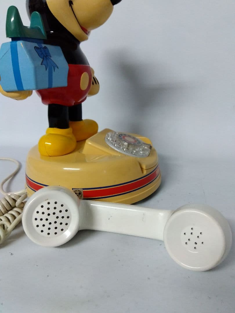 ミッキーマウス　電話機　ダイヤル式　動作確認済　希少品