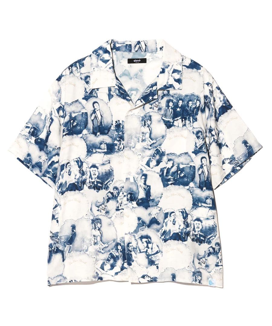 glamb THE BLUE HEARTSザ・ブルーハーツ オープンカラーシャツ