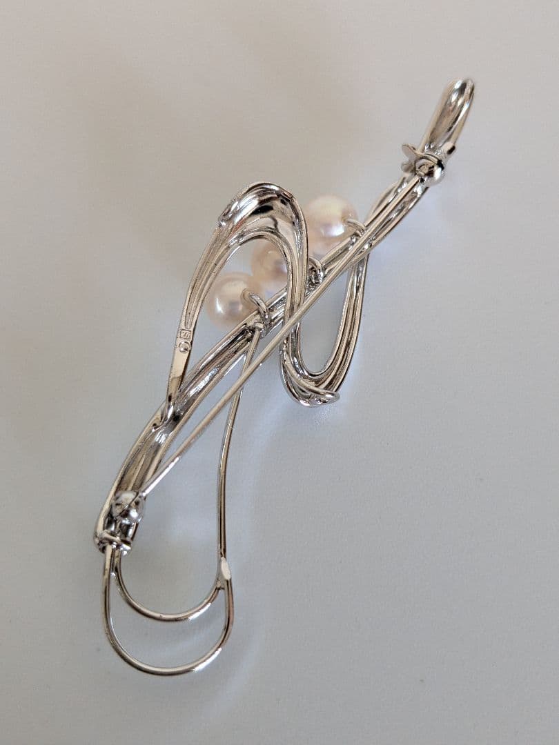b*9様 TASAKI　シルバー　パールブローチ