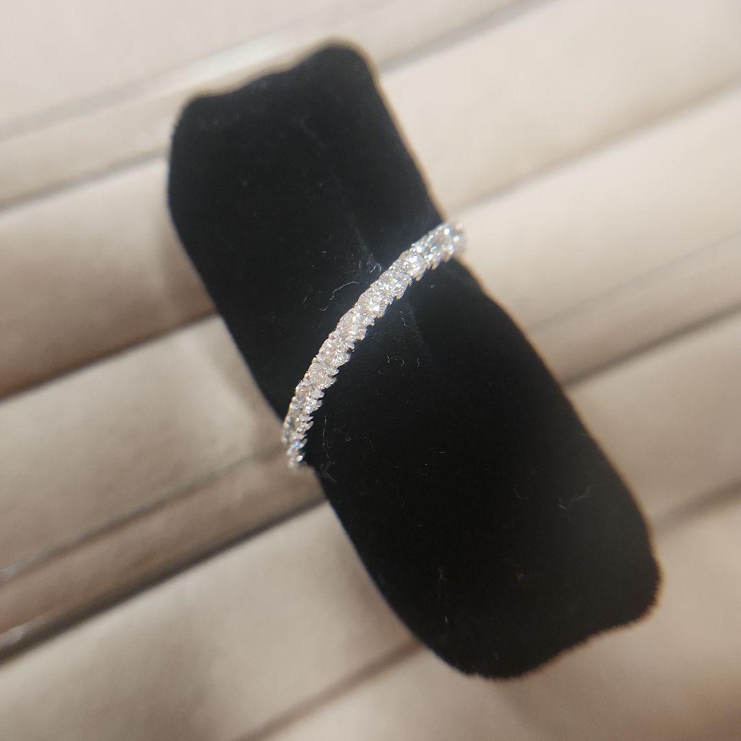 【美品】Shining K18WG ダイヤリング