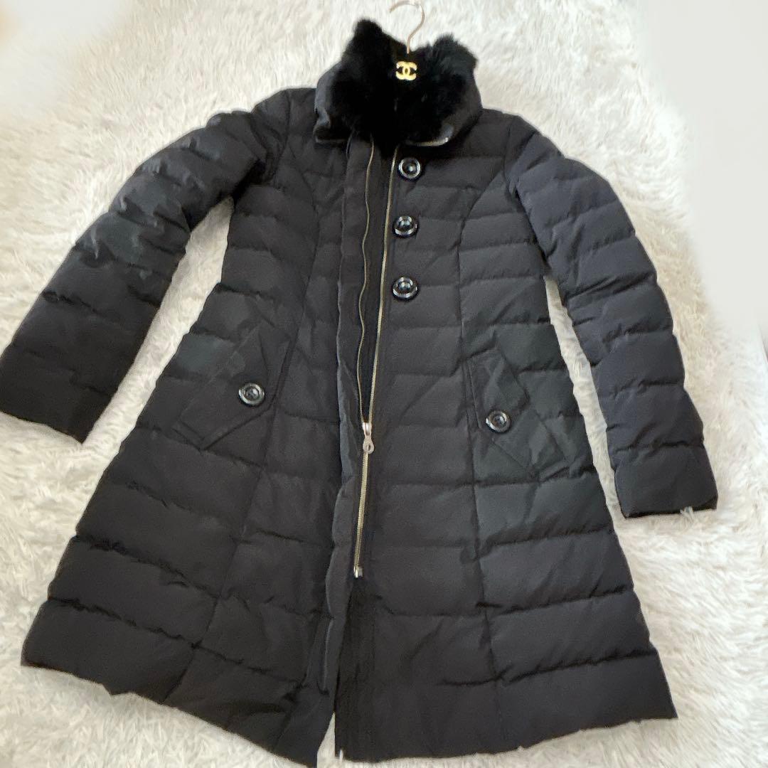 ファー 2Way✨ブルーレーベルクレストブリッジ ダウンコート 黒 S 人気