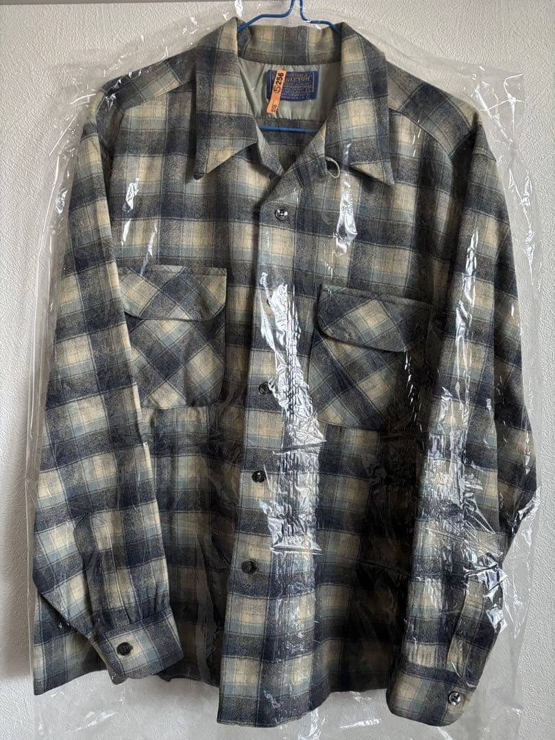 や*じ様 70s ペンドルトン ウールチェックシャツ サイズL