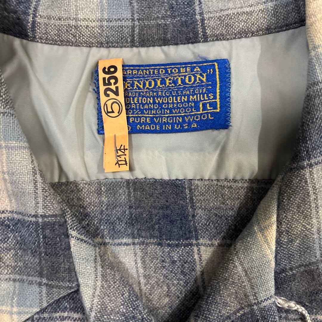 や*じ様 70s ペンドルトン ウールチェックシャツ サイズL
