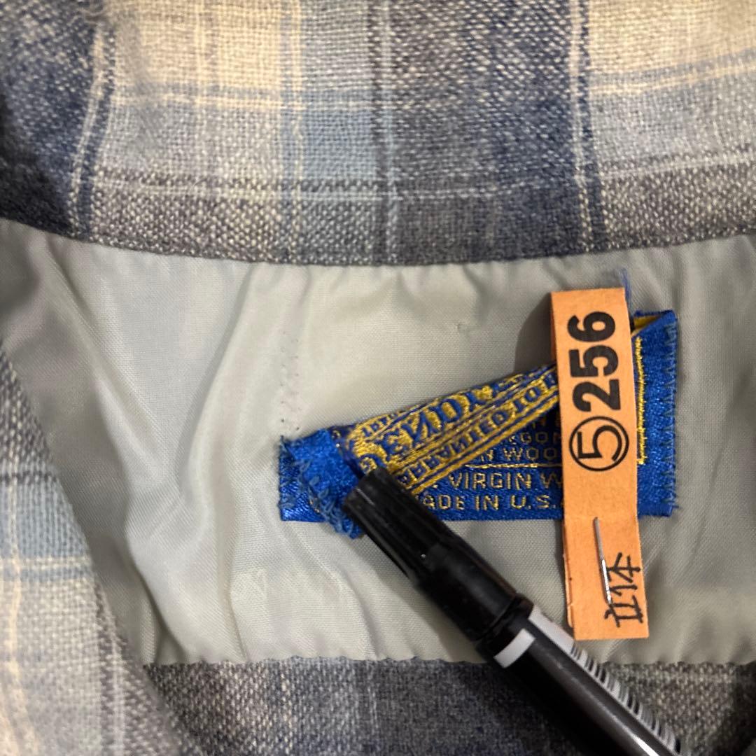 や*じ様 70s ペンドルトン ウールチェックシャツ サイズL