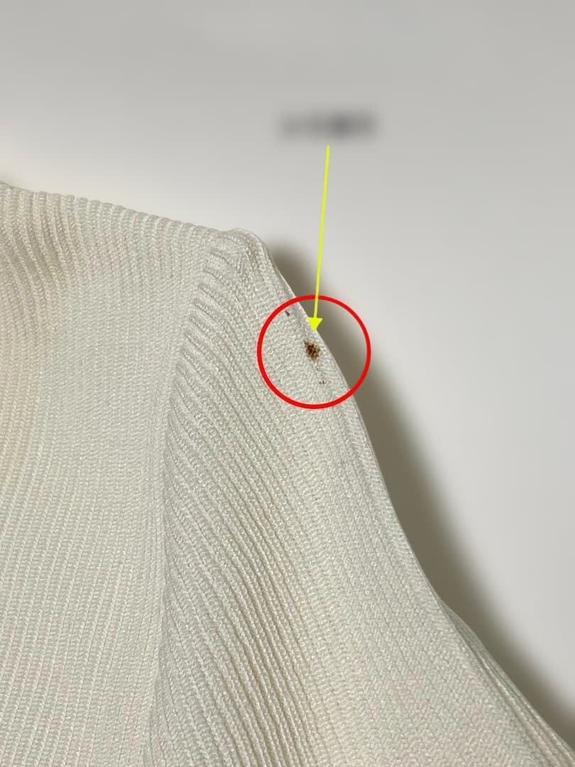 HANEL シャネル 半袖 ニット トップス ココマーク 白 クリーニング済