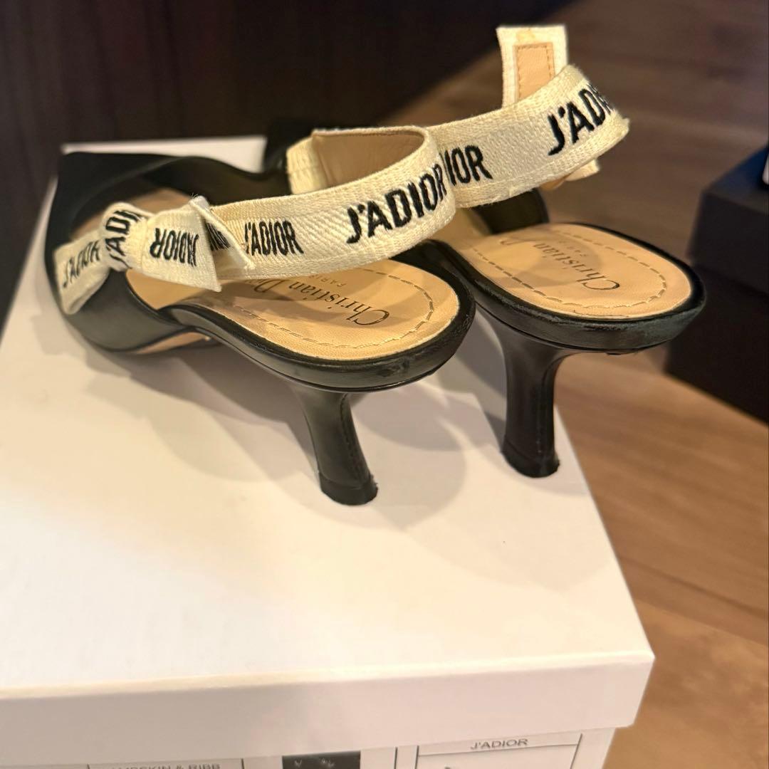 Dior ブラック ハイヒール 38.5インチ