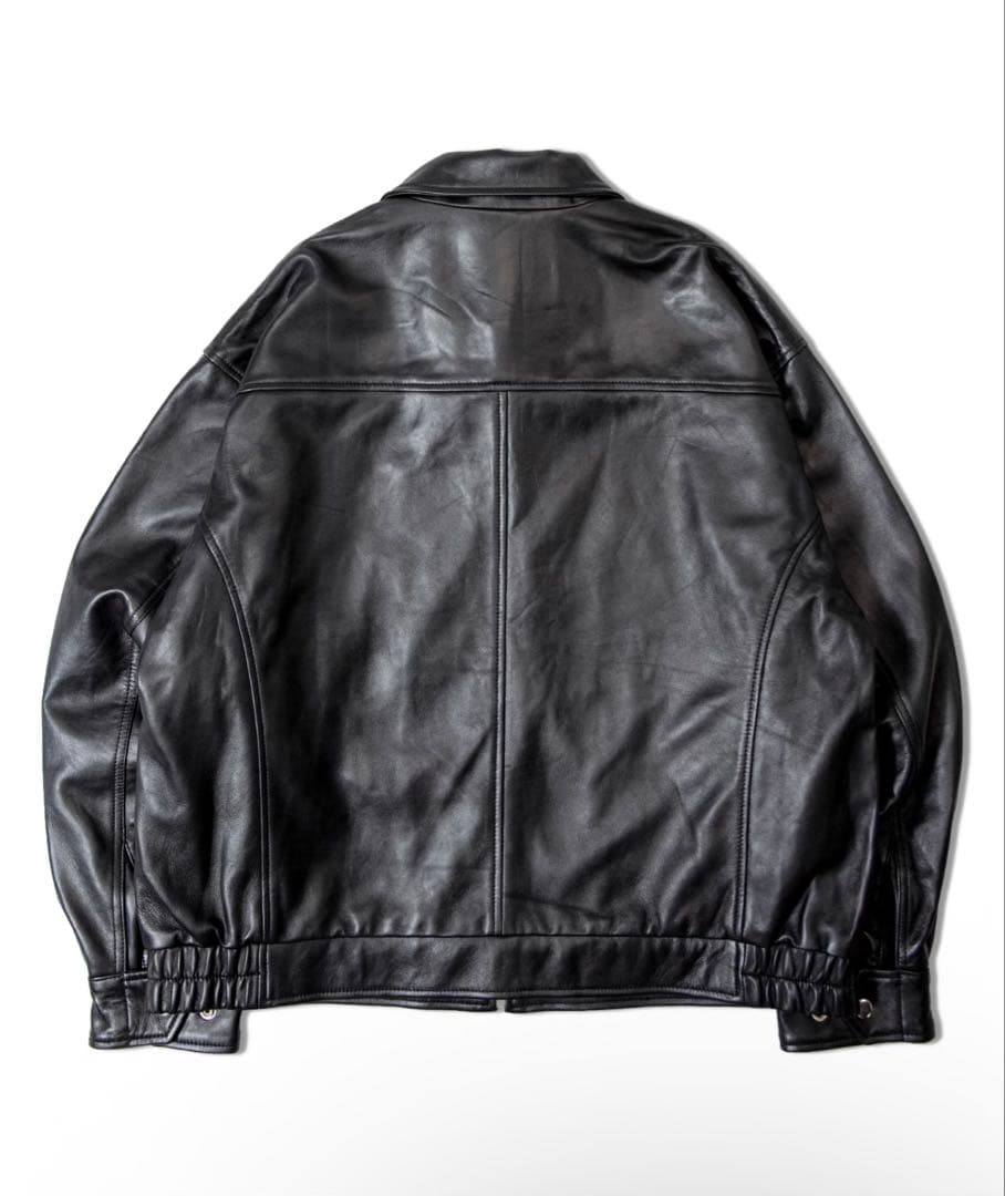 ジャケット・アウター SKOOKUM.JE LAMB LEATHER ZIP JACKET