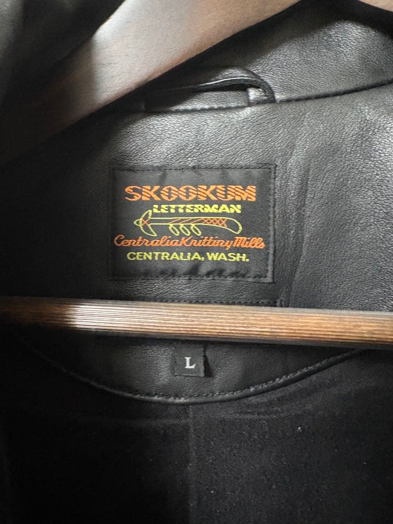 ジャケット・アウター SKOOKUM.JE LAMB LEATHER ZIP JACKET