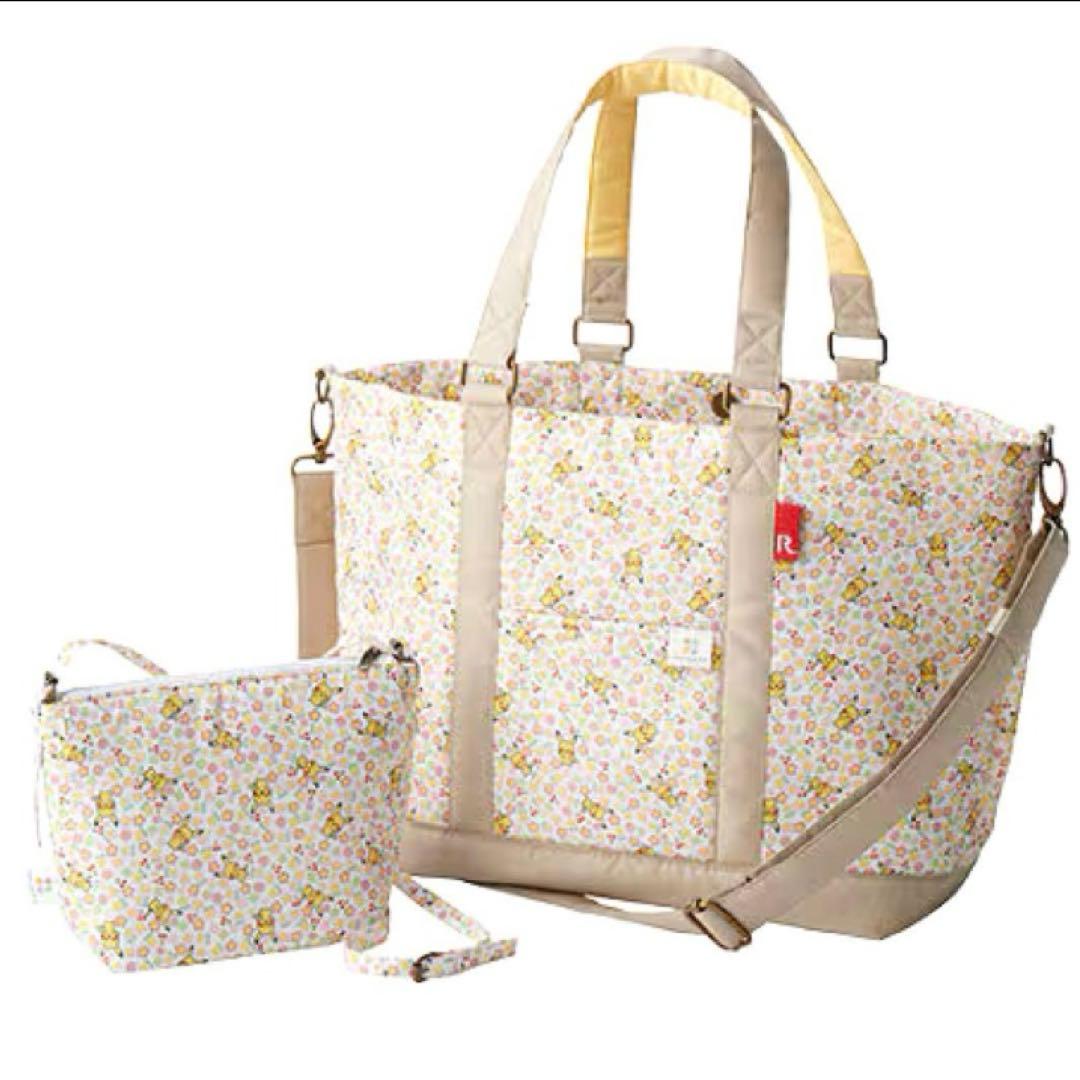 新品未使用　タグ付き　monpoké マザーズバッグ ピカチュウ 花柄